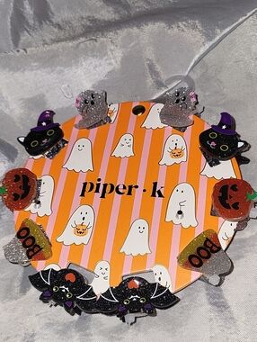 Halloween hairclips ghost bat Jack o'lantern